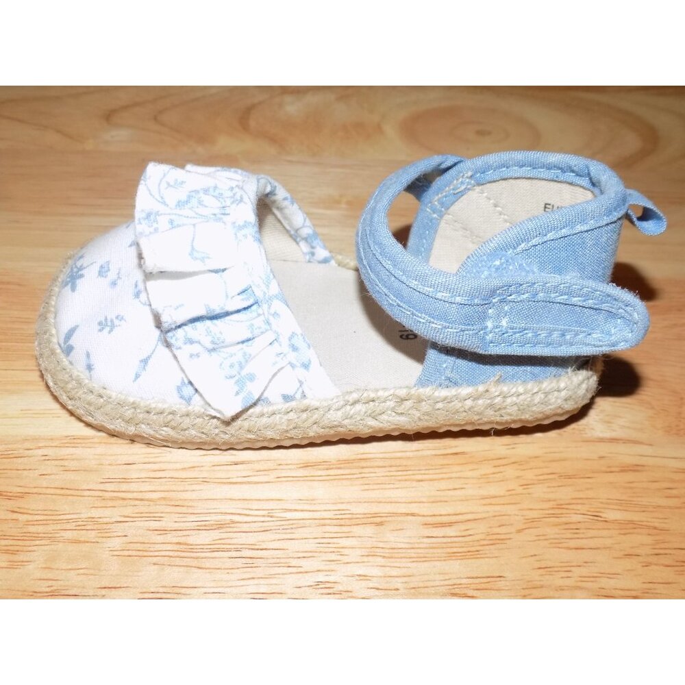 H&M Denim & Floral Print Toddler Shoes 18-19 - Picture 4 of 9